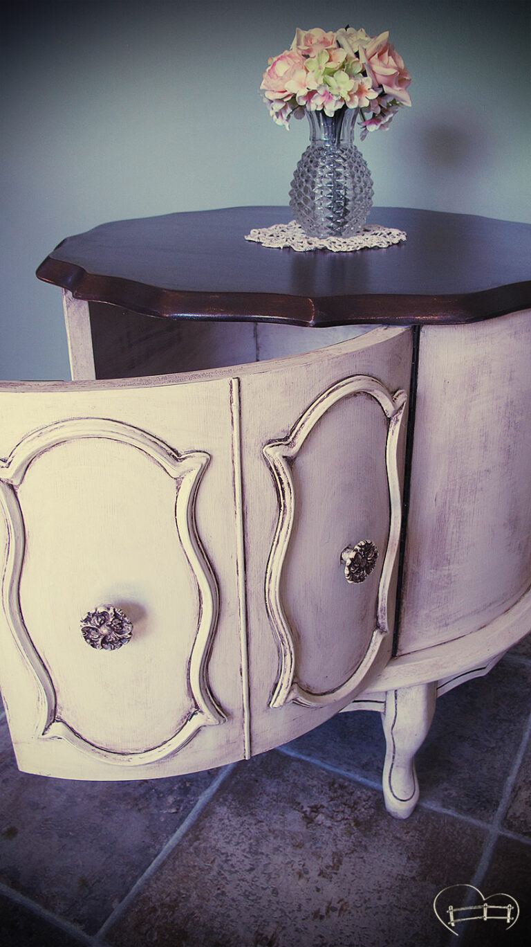 Where to hide in a farmhouse? In a drum table of course!