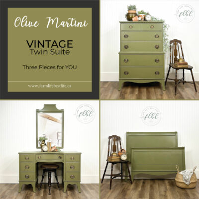 Olive Green Vintage Twin Suite